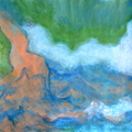 [戀山戀海] 排山倒海， 壓克力/軟紙板，45x50cm，2013