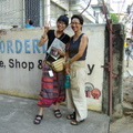 右邊的女士即是林良恕女士, Borderline Shop, Mae Sot/Thailand, 2012