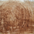 生命之輪#06，咖啡畫，70.5x50cm，2013