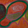 [心靈夢旅行] 細胞記憶，水彩，70.5x50cm，2012