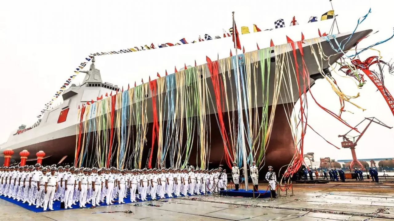 賀20170628 中國海軍055D驅逐艦建造完成下水服役China’s navy launches latest-generation ...