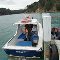 到 Kawau Island 碼頭下貨