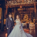 L&L客照分享，中式廟宇結合西式禮服的婚紗攝影，超有看點!