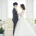  韓式婚紗照,韓系新娘髮型,棚拍婚紗