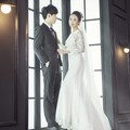  韓式婚紗照,韓系新娘髮型,棚拍婚紗