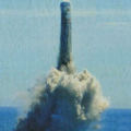 巨浪-2潜射洲际弹道导弹模拟弹出水试验现场