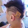 高雄花園髮藝 Nick 創意刻字 