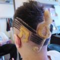 高雄花園髮藝 Nick 創意刻字 