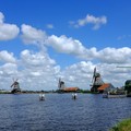 荷蘭《桑斯安斯》-藍天,白雲,田野,坐火車去看風車 桑斯安斯風車村Zaanse Schans - 1