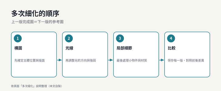 多次細化的順序