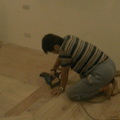 楊梅區梅獅路一段、陳先生、超耐磨木地板更新工程