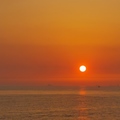 海峽上的夕陽