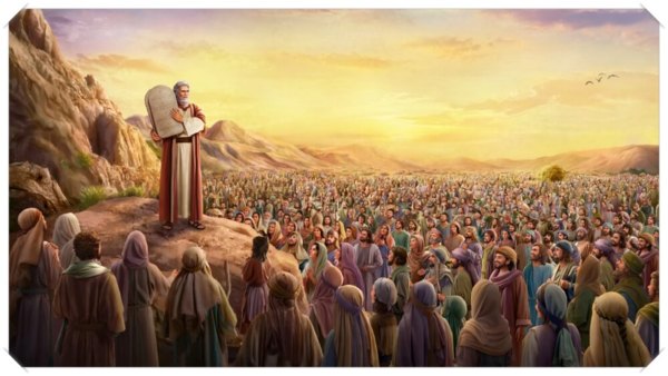 耶和華神藉由摩西向以色列民頒布律法