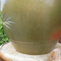 日本銅胎金銀交錯花器(梅蘭竹菊)-背面