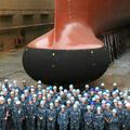 中國最新軍艦下水沒裝球鼻艏被吐槽 003