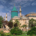 科尼亞的魯米墓，於1274年未塞爾柱突厥人所建。科尼亞是魯姆蘇丹國的首都