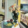 matisse's flower in front of a window