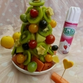 DIY繽紛聖誕水果樹