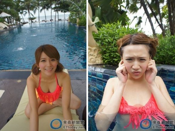 解婕翎穿上比基尼大秀好身材。(圖/翻攝解婕翎臉書)