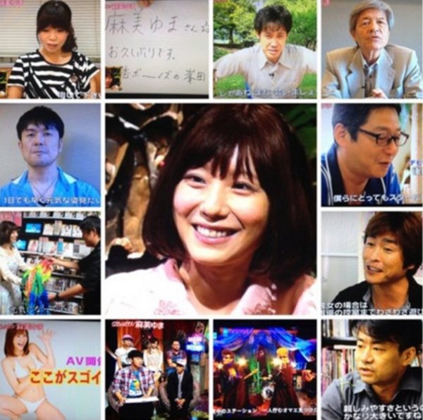 麻美由真(圖中)現身直播節目,談抗癌賺人熱淚。(圖/翻攝自TWIPPLE)