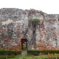 安平古堡前的古磚牆