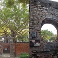 水交社文化園區內 留存昔日眷村的門牆