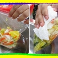 〈蔬果-01繽紛醃泡菜3〉05涮洗冷開水擦乾