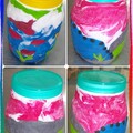 〈回收筒〉03樹脂土彩繪10貼罐