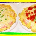 〈米披薩-01什錦蔬果蛋〉03-4盛盤淋醬