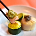 食養山房:黃鮭魚卷+香煎干貝