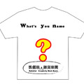 【字型設計】T恤設計-洪老師姓名工作室  背面