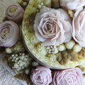 362 粉紅花園婚禮蛋糕皂