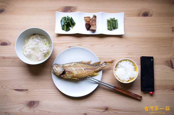 唐獅子牡丹不鏽鋼雙節筷x台灣精品