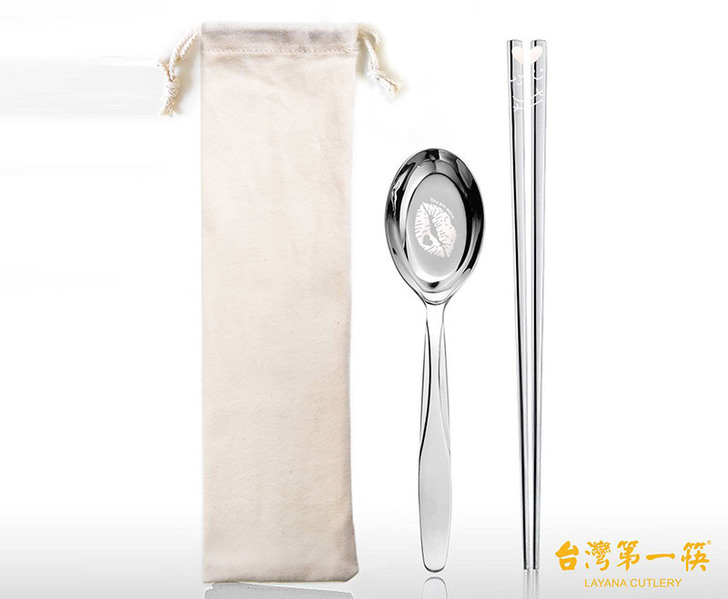 親親湯抱抱筷情人餐具組 親親湯抱抱筷情人餐具組