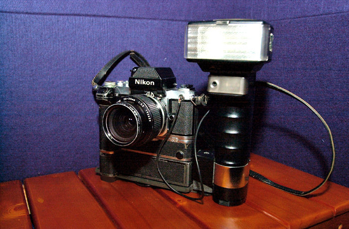 NIKON F2A+MD-2+MB-1+Metz 45CT-4