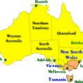 澳大利亞 滑雪地區地圖  1