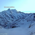 冰海站 Eismee( 3160M )則可一睹 Schreckhorn峰(4078m)和恆古不溶的冰海
