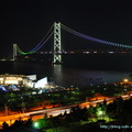 由房間眺望明石大橋夜景