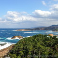 ↓東北面可往松江方向眺望島根縣的海岸