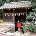 ↓宇治上神社境內還有一處「桐原泉」，為宇治古傳的七大名泉之一，也是唯一僅存的，至今泉水仍源源不斷地噴湧