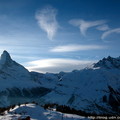 Matterhorn(馬特洪峰)似乎以特殊密碼向我們打招呼