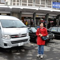 ↓抵達湯田中駅，這是長野電鉄・長野線終點站。標高599.76m、長野電鉄線的最高地点位置。旅館的接迎車就在這裡等著