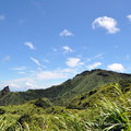 ↓此段路上右邊可看到半屏山(713ｍ)、無耳茶壺山(580m)連峰