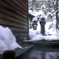 ↓泡露天雪見風呂時，是在隔天清晨