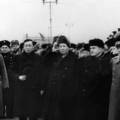 1949年12月16日，毛澤東訪問蘇聯抵達莫斯科車站