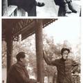 1949年毛澤東與長子毛岸英在北平香山