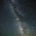 從無光污染的內華達州黑岩沙漠（Black Rock Desert）望向人馬座方向的銀河（包括銀心）