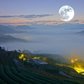 坪林 南山寺 超級月亮