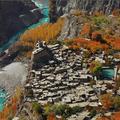 Hunza River. Altit Village & Altit Fort  六萬多罕薩族Hunza住在巴基斯坦西北角和帕米爾接壤的喜馬拉雅山深谷裏, 則劃歸西巴基斯坦．罕薩人最健康，也最長壽，平均壽命在100歲以上