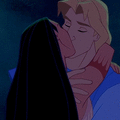 迪士尼動畫《風中奇緣》（Pocahontas，1995）女主角寶嘉康蒂和男主角約翰·史密斯吻得熱情如火！但嚴格說來仍然不算法式熱吻